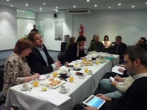 Pressefrühstück in Buenos Aires mit Juan Carlos Villalonga