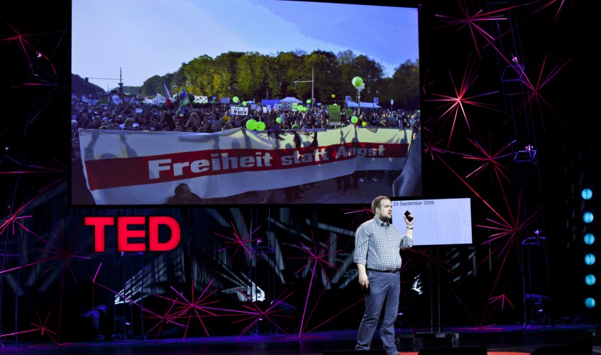 Malte Spitz bei der TEDGlobal Conference 2012 in Edinburgh